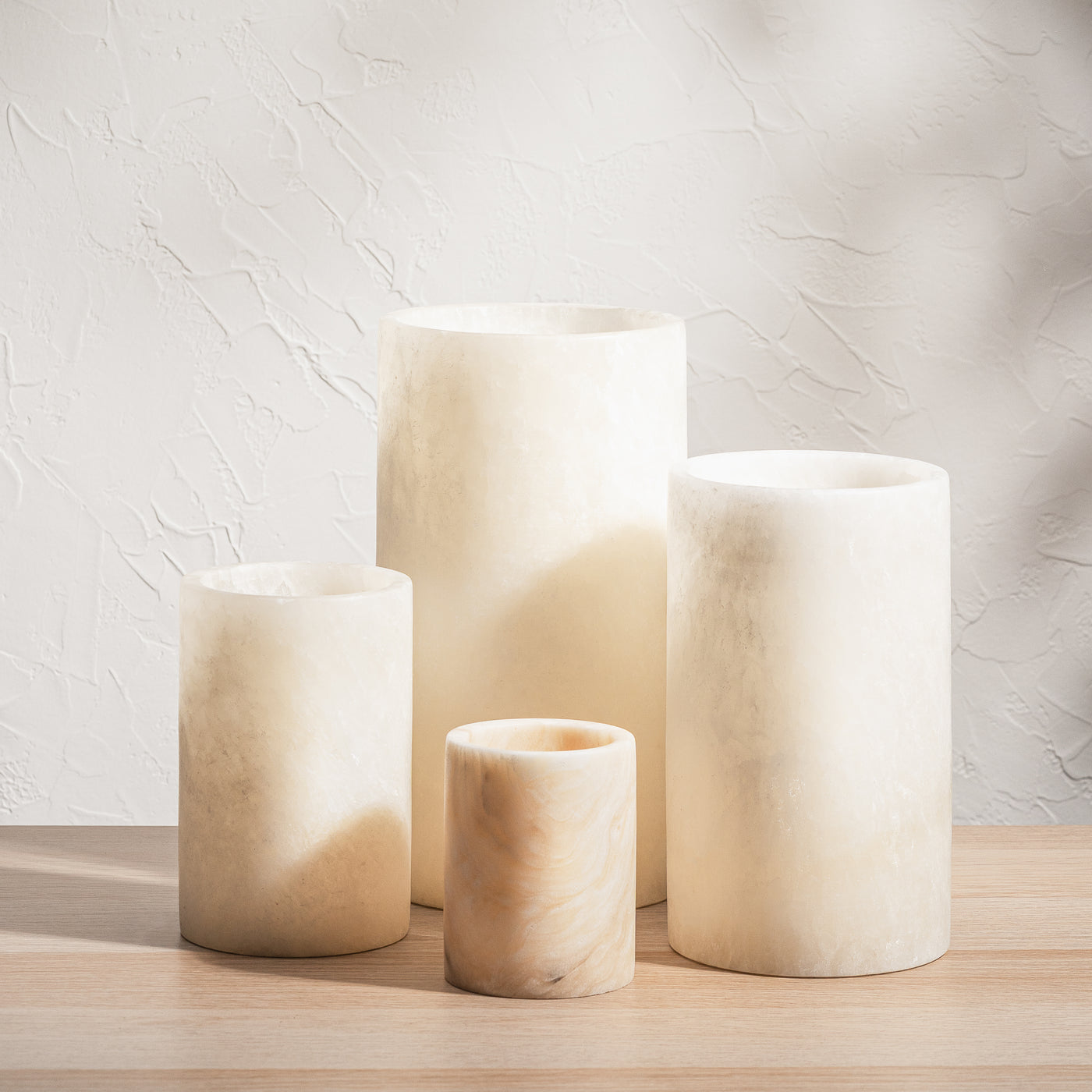 Lunara Onyx Candle Holders | Hand-Carved Stone Lighting Australia – Wild Fig