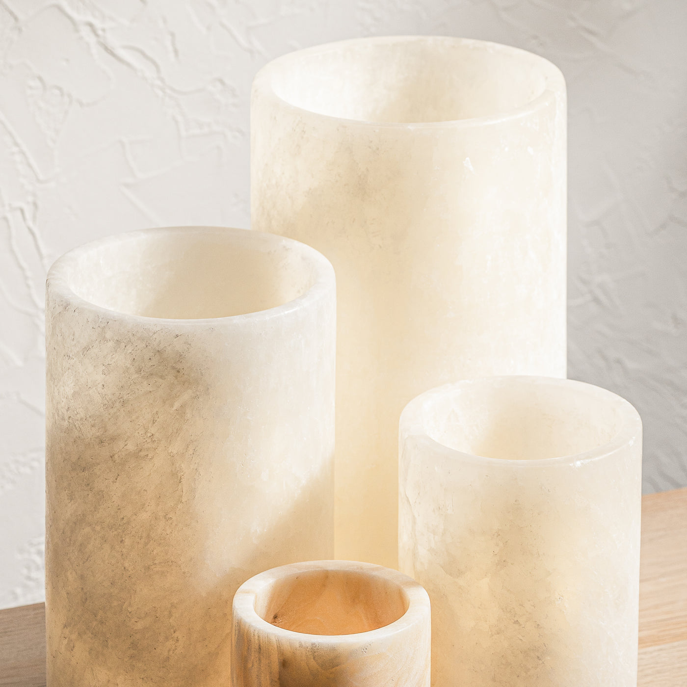 Lunara Onyx Candle Holders | Hand-Carved Stone Lighting Australia – Wild Fig