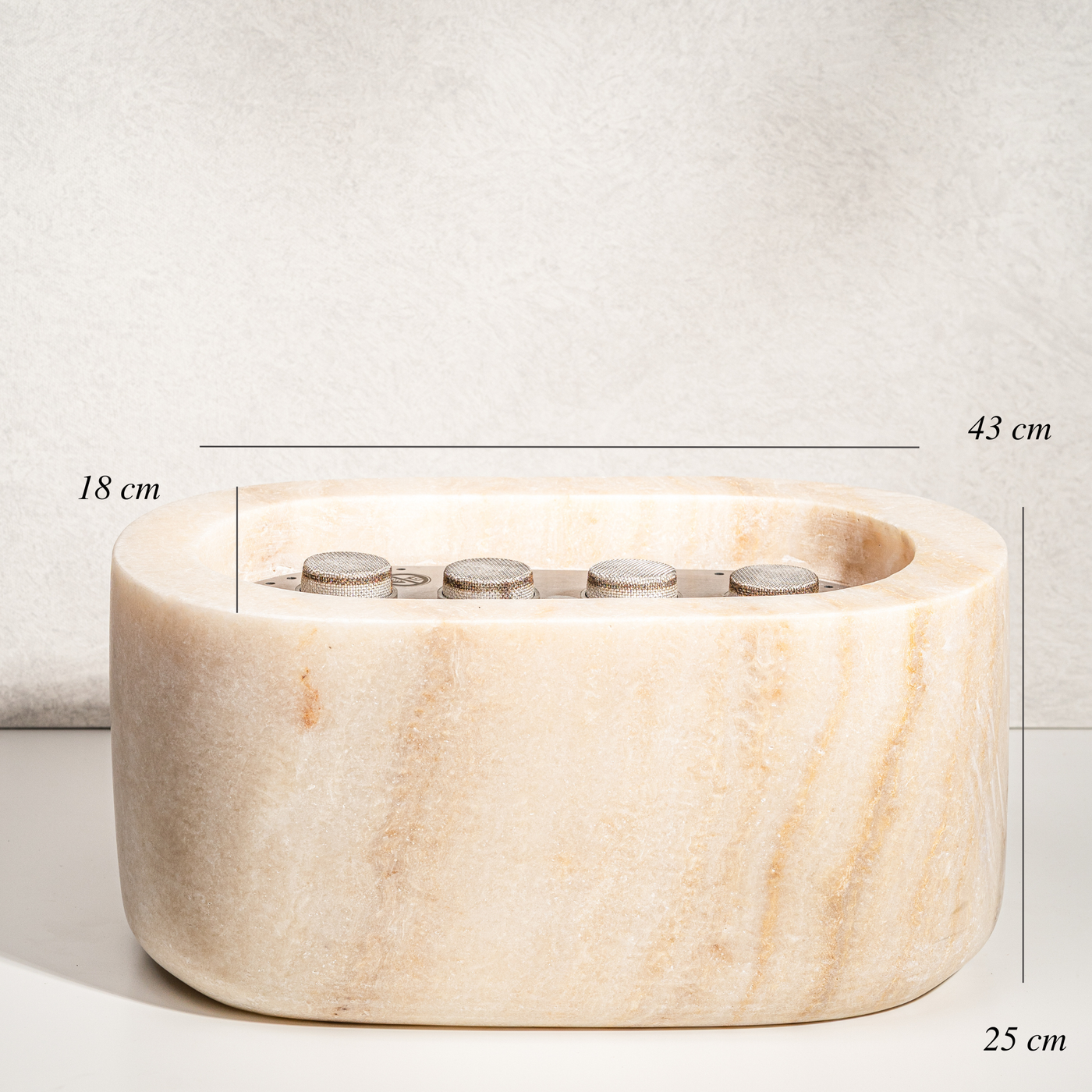 Kaia Onyx Stone Firepit