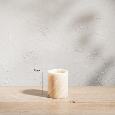 Lunara Onyx Candle Holders | Hand-Carved Stone Lighting Australia – Wild Fig