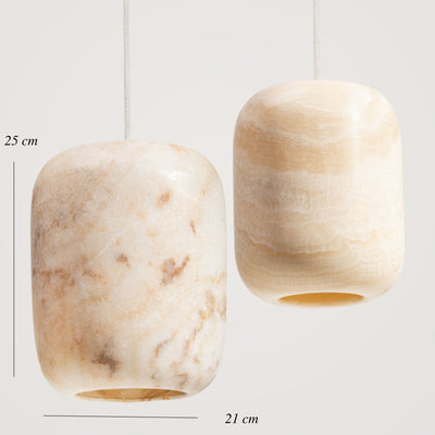 Nara Onyx Pendant | Handmade Stone Lighting Australia – Wild Fig