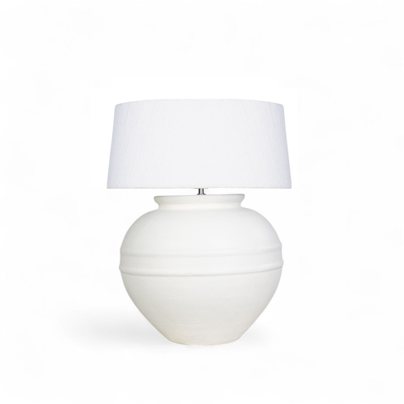 Bolla Handmade Terracotta Lamp with handspun Cotton Shade | Wild Fig Home