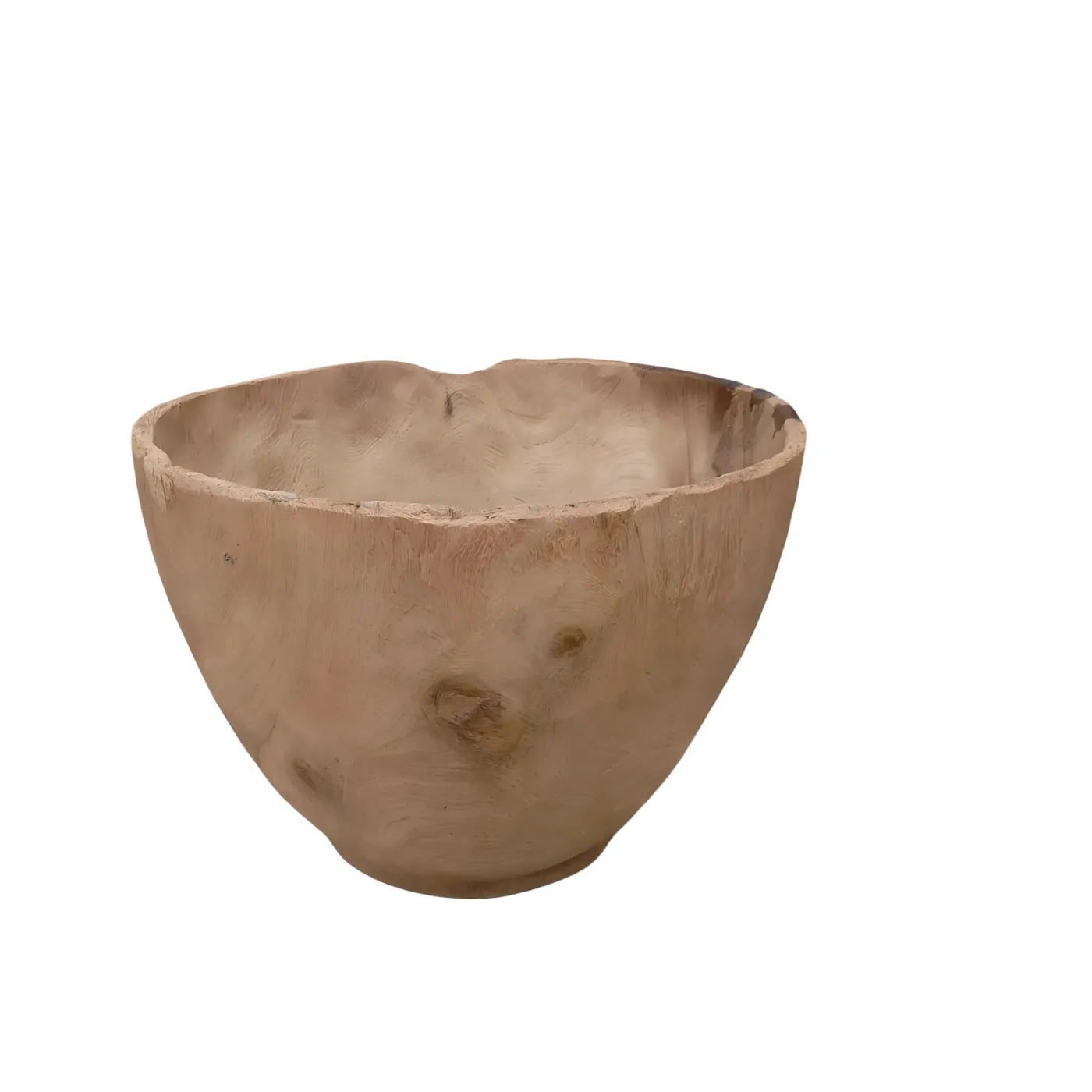 Kora  Bowl — Solid One Piece Reclaimed Teak (Ø90×28 cm)